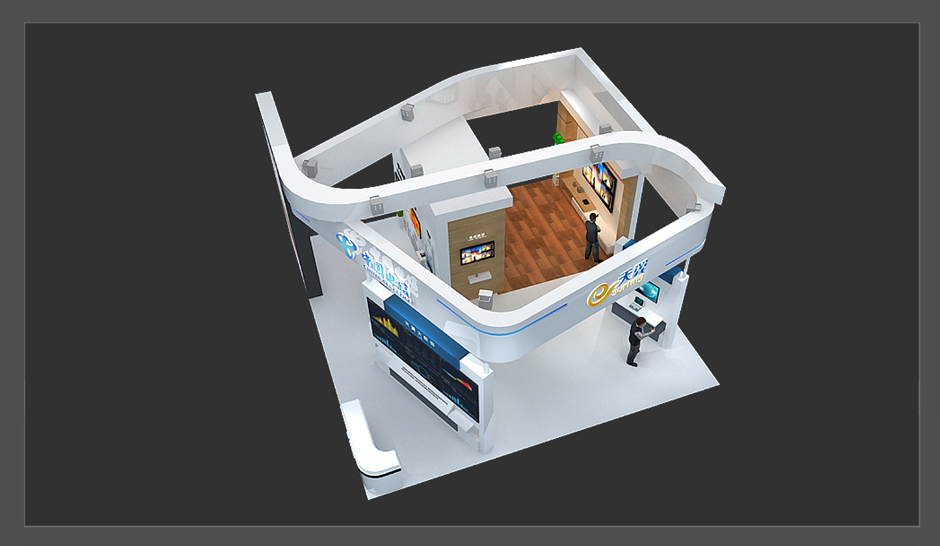 2017年天津智能大會(huì)--中國(guó)電信展臺(tái)(圖2)